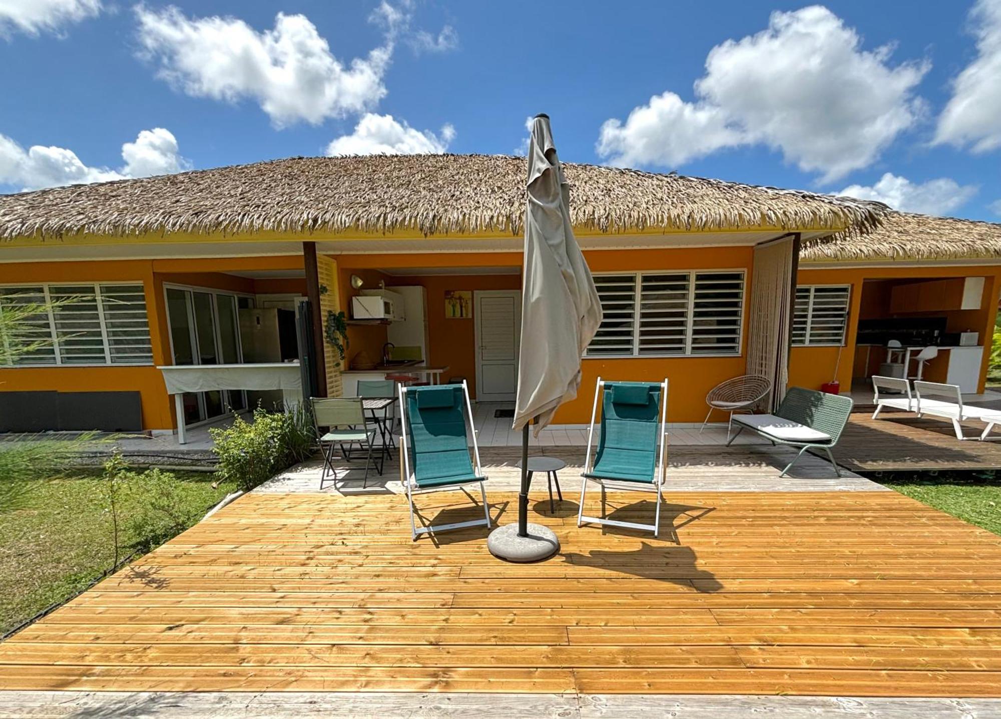 Bungalow La Kawannaise - Piscine, Terrasse, Plage Grand-Bourg  Exterior photo